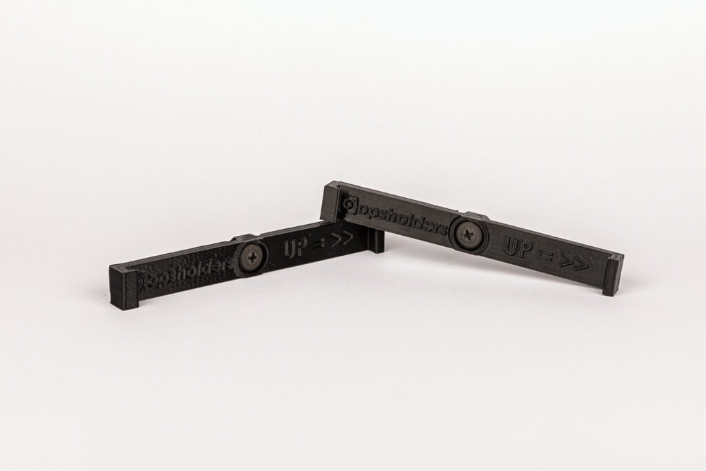 BlackHoldersMiddle - OPSHOLDERS Opsholders number plate holder with mounting point in the middle