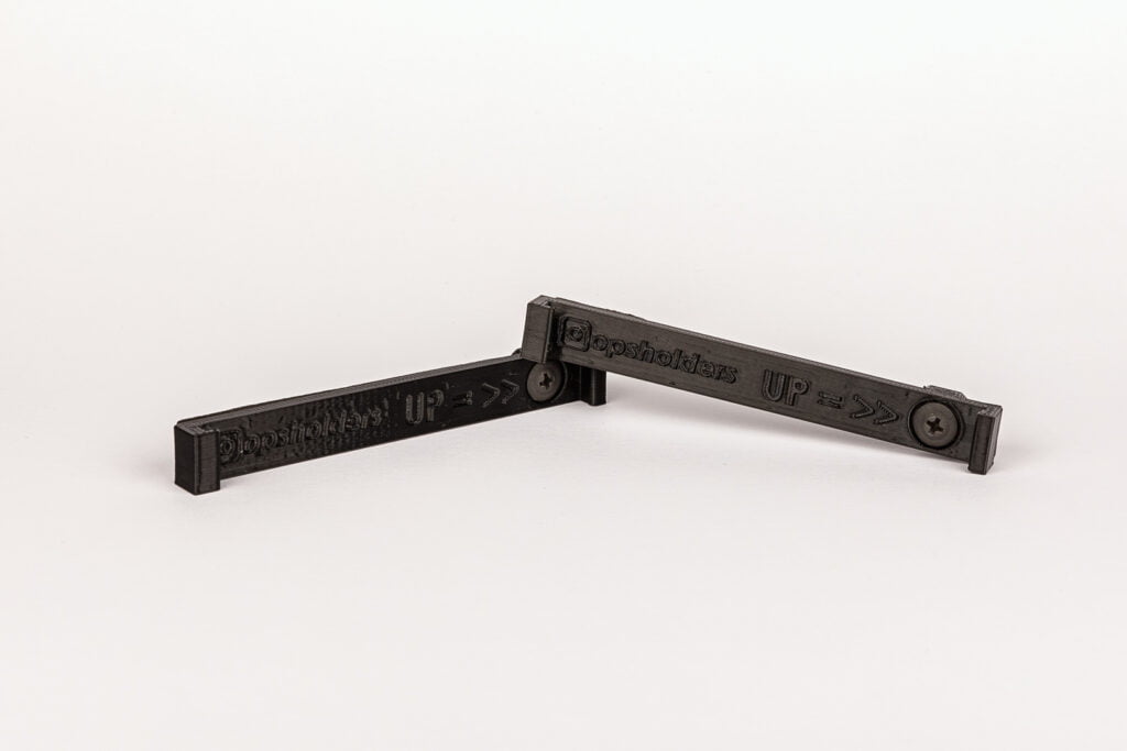 BlackHoldersTop - OPSHOLDERS Opsholders number plate holder with mounting point in the top