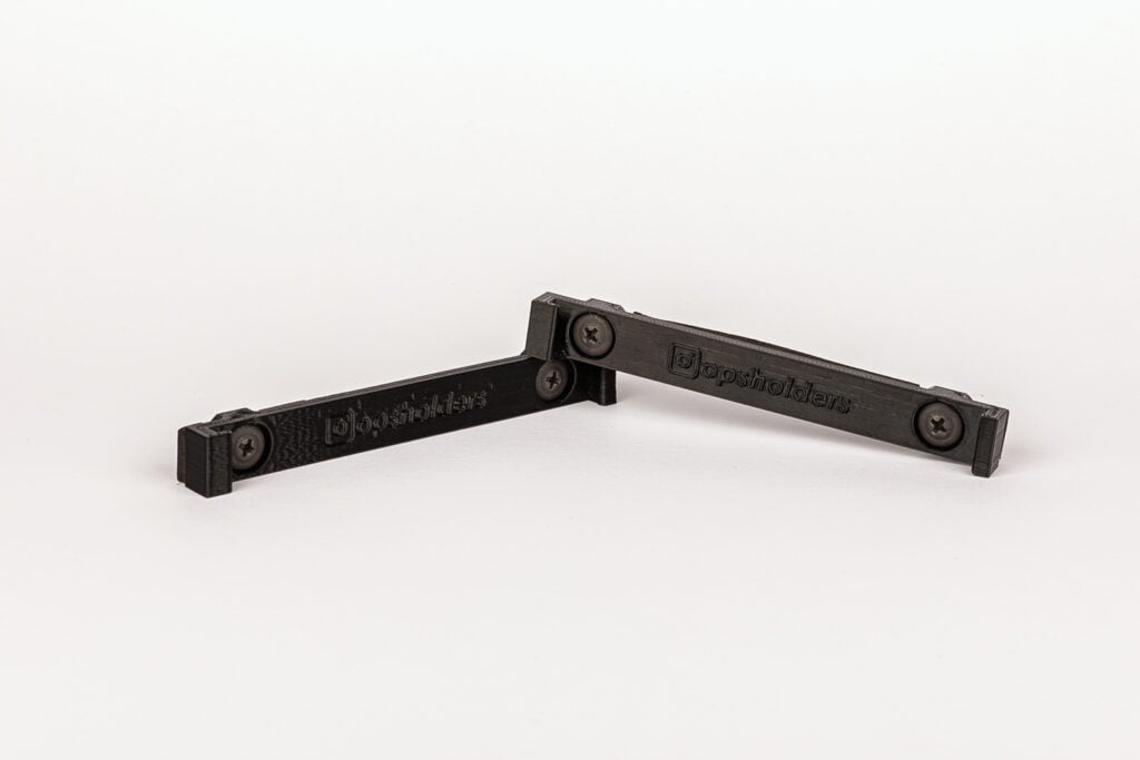 BlackHoldersTopBottom - OPSHOLDERS Opsholders number plate holder with mounting point in the top & bottom