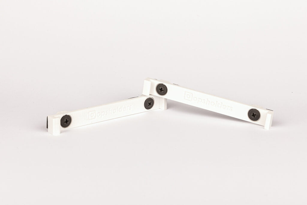 WhiteHoldersTopBottom - OPSHOLDERS Opsholders number plate holder with mounting point in the top & bottom