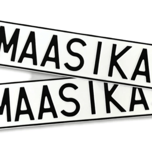 Named number plates