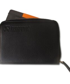 Akrapovič Leather Zip Notebook black