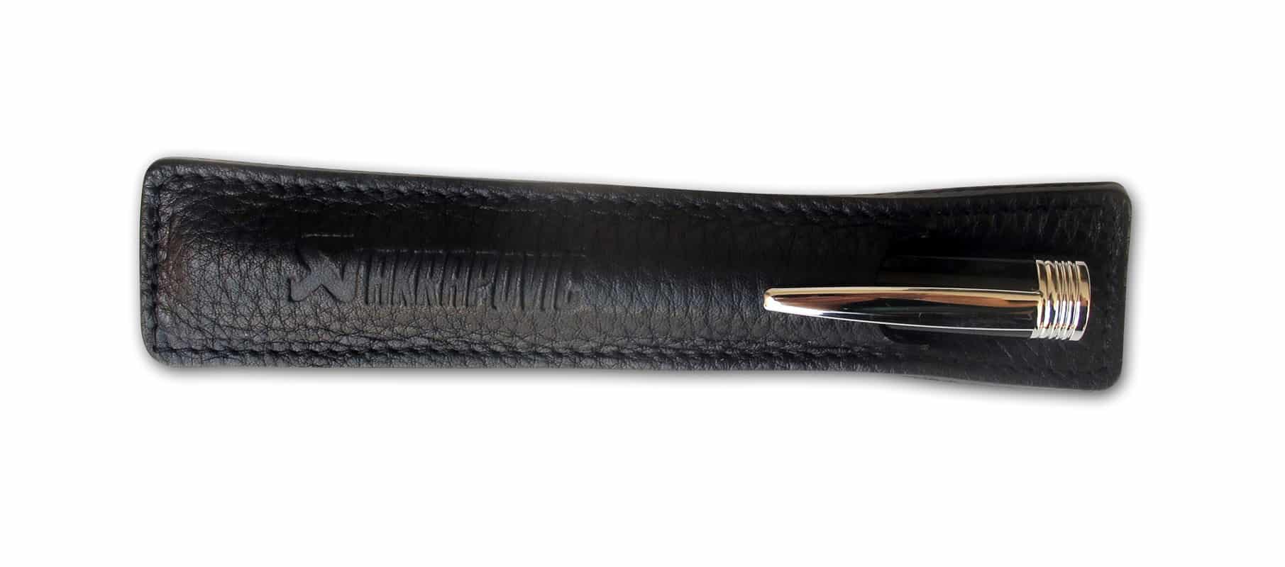 Akrapovič Leather Pencile sleeve black - OPSHOLDERS Akrapovič Leather Pencile sleeve black