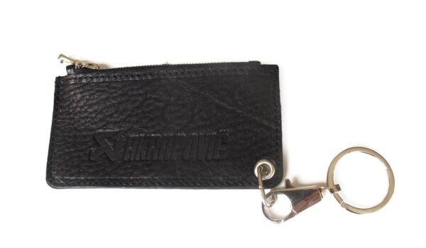 Akrapovič Leather Zip Keychain - red or black