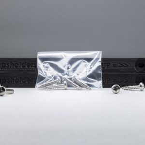 Black USA number plate holders with mounting point in the top and middle screws - OPSHOLDERS