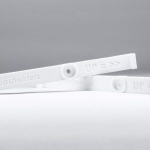 White USA number plate holders with mounting point in the middle - OPSHOLDERS