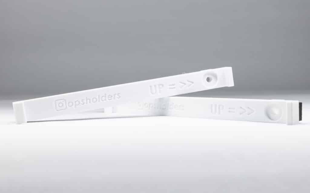 White USA number plate holders with mounting point in the top - OPSHOLDERS