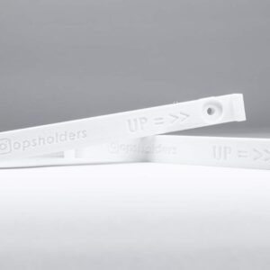 White USA number plate holders with mounting point in the top - OPSHOLDERS