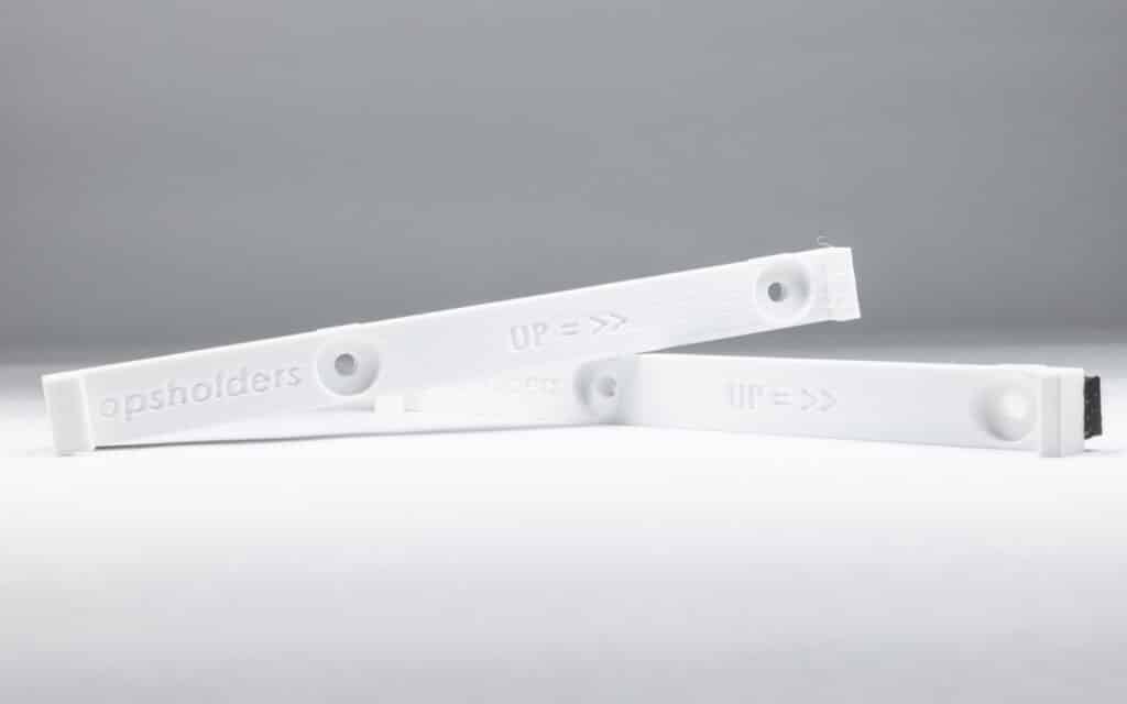 White USA number plate holders with mounting point in the top and middle - OPSHOLDERS