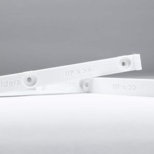 White USA number plate holders with mounting point in the top and middle - OPSHOLDERS
