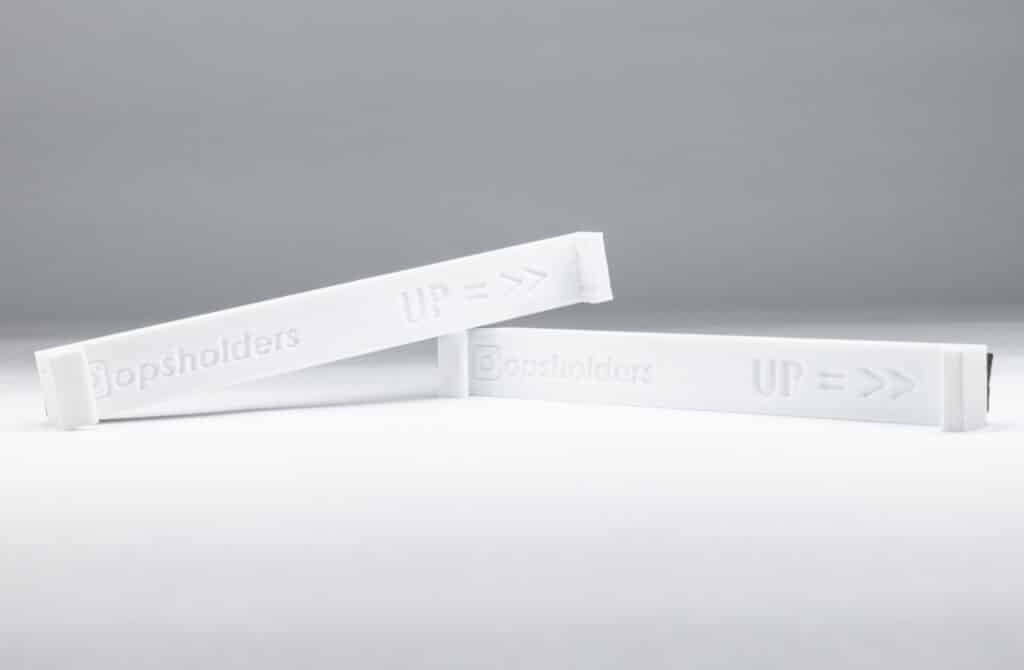 White Zip tie number plate holders front - OPSHOLDERS