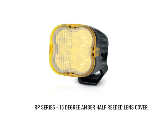 Lazer Amber Half-Reeded Lens - 15 Degrees (RP Series/Utility-80 HD)