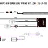 Lazer Single-Lamp Harness Kit - Long with Switch (Low Power, 12V)