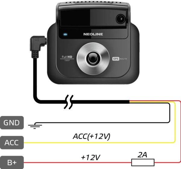 NEOLINE FUSE CORD 3 PIN for X-COP 9xxx