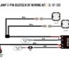 Lazer Two-Lamp Harness - with Switch (Utility Series, 12V, 2m)