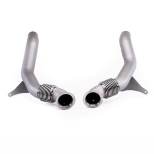Keller Ferrari 488 GTB/PISTA Titanium Cerakote Downpipes