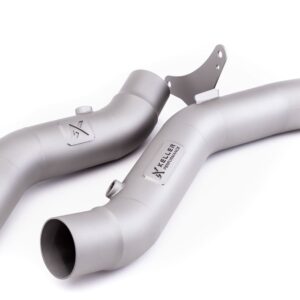 Keller Ferrari 488 GTB/PISTA Titanium Cerakote Downpipes
