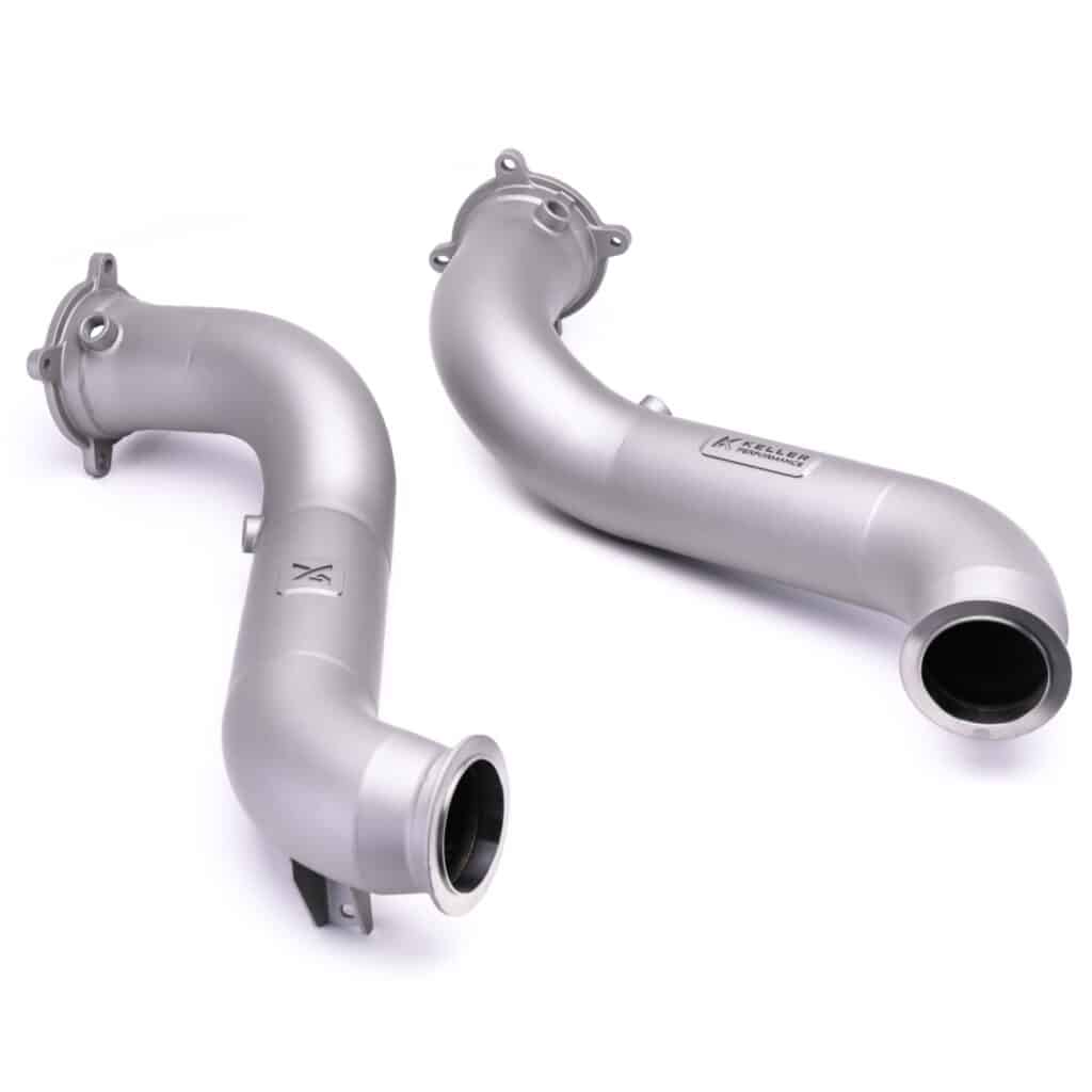 Keller Mclaren 720S Titanium Cerakote Downpipes