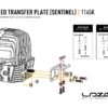 Lazer Angled Transfer Plate - for 2x Sentinel