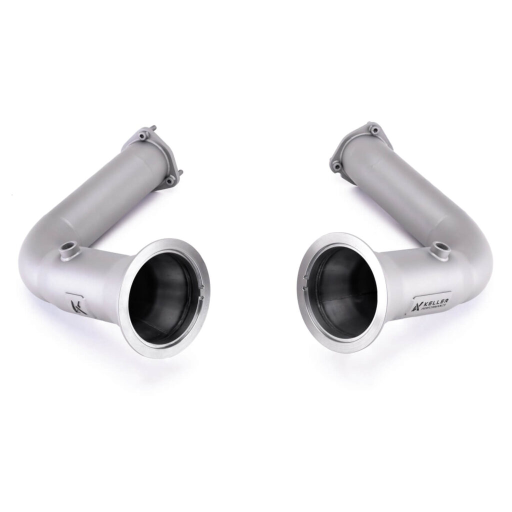 Keller Lamborghini Urus Titanium Cerakote Downpipes
