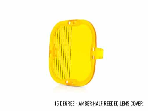 Lazer Amber Half-Reeded Lens - 15 Degrees (RP Series/Utility-80 HD)