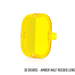 Lazer Amber Half-Reeded Lens - 30 Degrees (RP Series/Utility-80 HD)