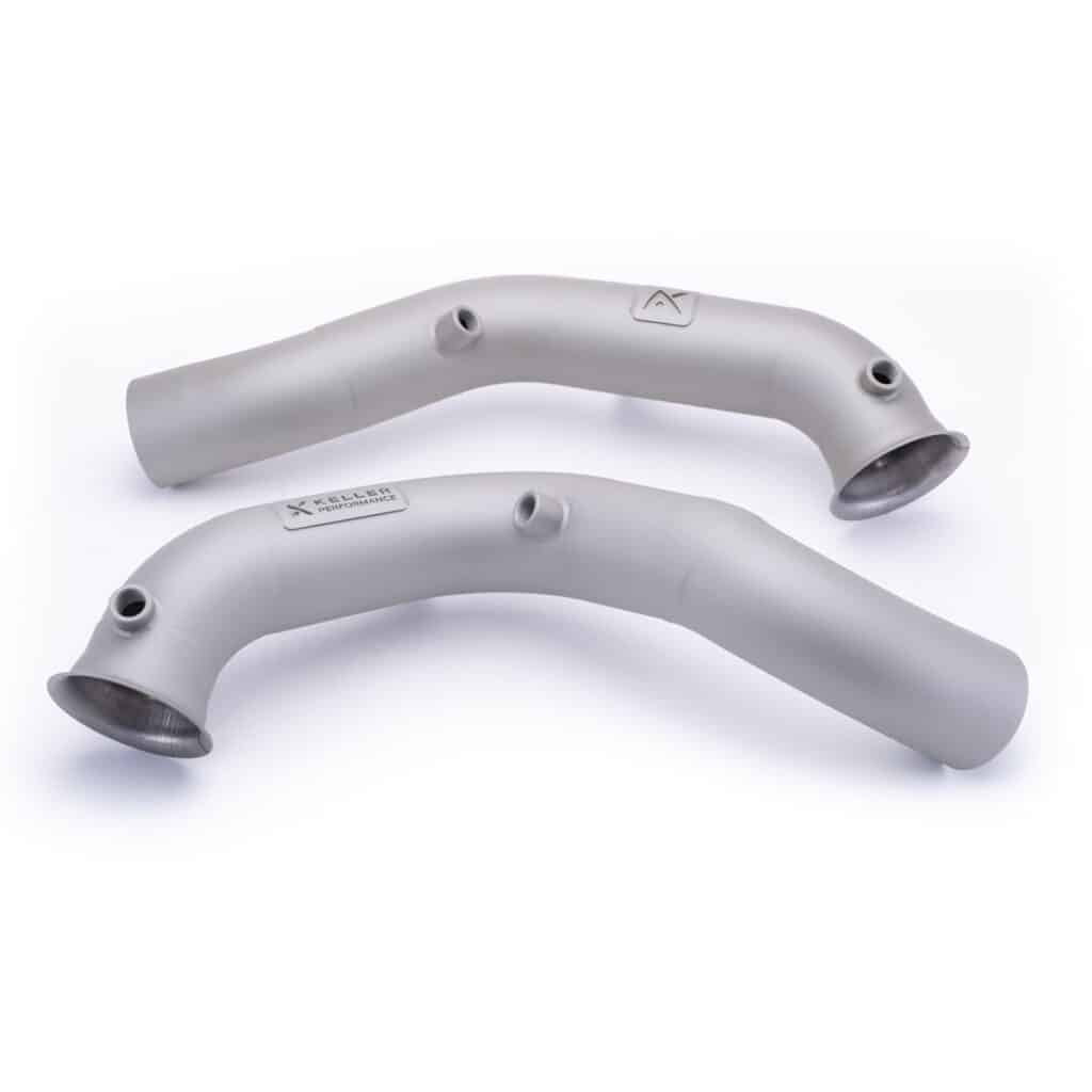 Keller Mercedes AMG GT Titanium Cerakote Downpipes
