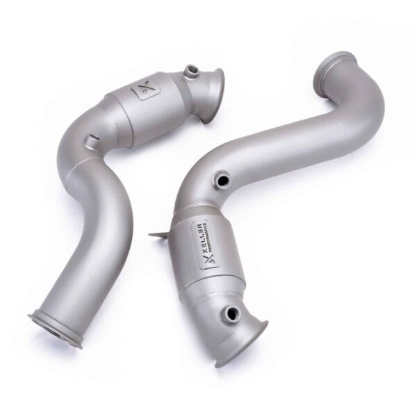 Keller Mercedes E63S W213 AMG Titanium Cerakote Downpipes