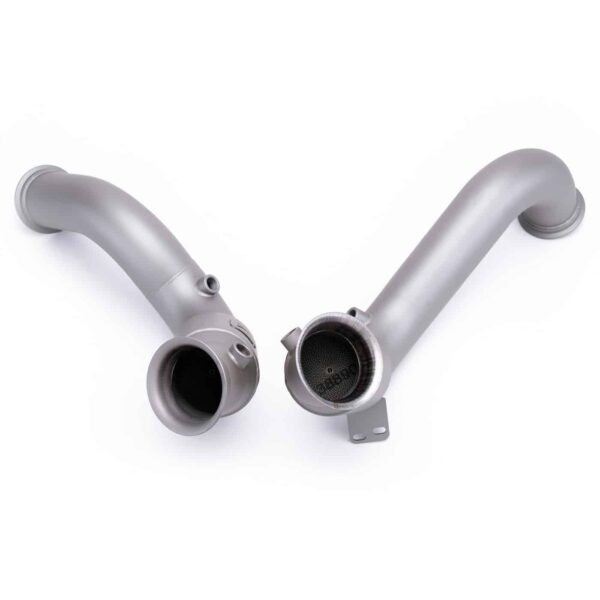 Keller Mercedes E63S W213 AMG Titanium Cerakote Downpipes