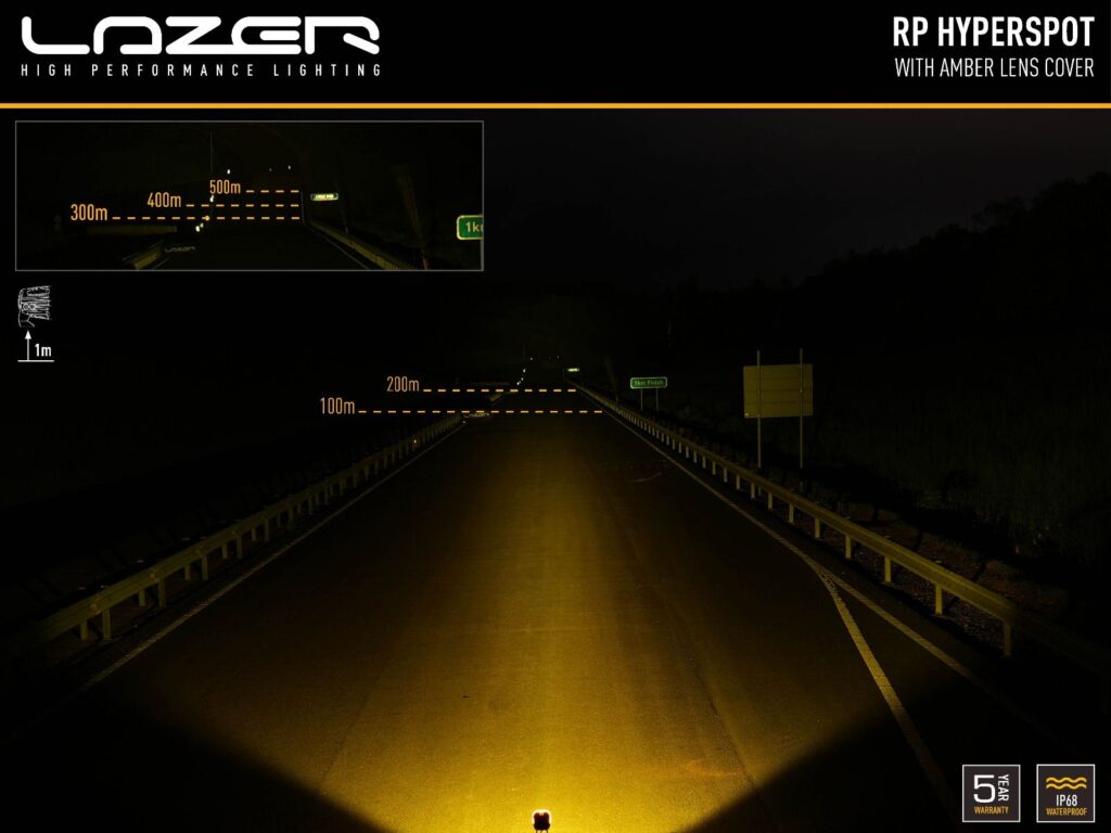 rp-hyperspot-with-amber-lens-beam-pattern-hr - OPSHOLDERS Lazer RP HYPERSPOT