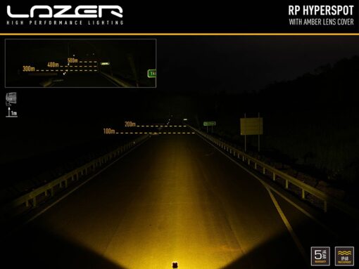 Lazer Amber Half-Reeded Lens - 30 Degrees (RP Series/Utility-80 HD)