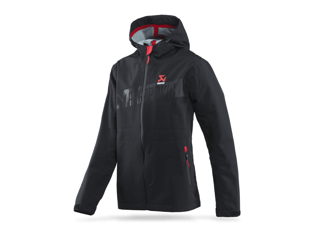 Akrapovič Corpo Rain Jacket Black Women's - OPSHOLDERS Akrapovič Corpo Rain Jacket Black Women's