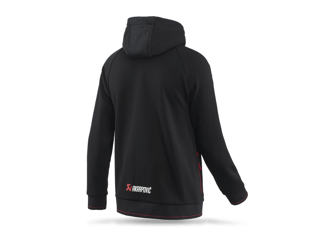 Akrapovič Corpo Zip Hoodie Black Men's - OPSHOLDERS