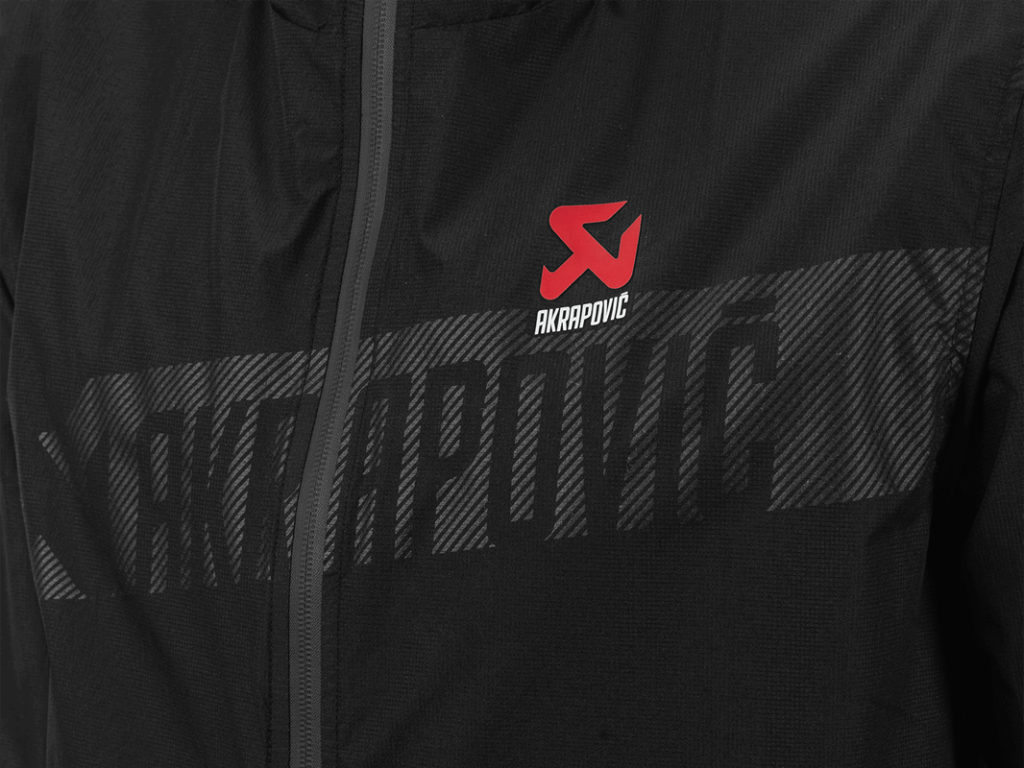 Akrapovič Corpo Windbreaker Black Men's - OPSHOLDERS Akrapovič Corpo Windbreaker Black Men's