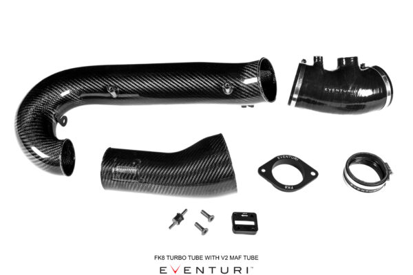 Eventuri FK8 Carbon V2 MAF Tube and Silicon Set EVE-FK8V2-CF-MAF