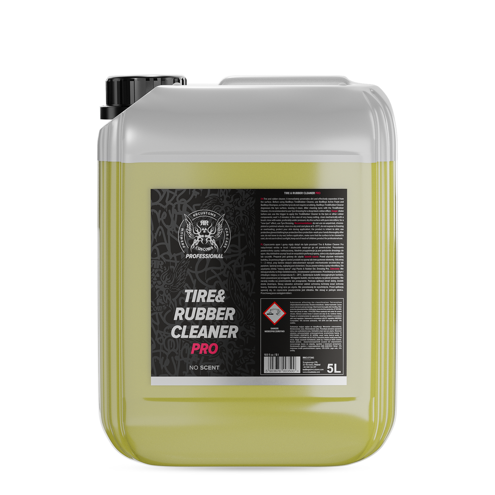 Professional Tire & Rubber Cleaner 5L - OPSHOLDERS Professional Tire & Rubber Cleaner 5L