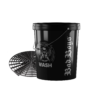 Black Detailing Bucket With Grit Guard WASH