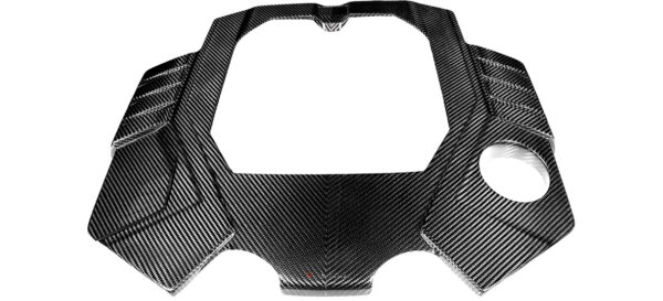 Eventuri Audi C8 RS6 RS7 Black Carbon Engine Cover Matte EVE-C8RS6-CFM-ENG