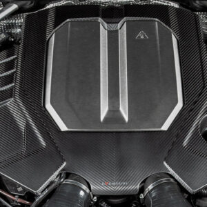 Eventuri Audi C8 RS6 RS7 Black Carbon Engine Cover Matte EVE-C8RS6-CFM-ENG