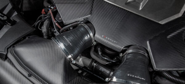 Eventuri Audi C8 RS6 RS7 Black Carbon Engine Cover Gloss EVE-C8RS6-CF-ENG