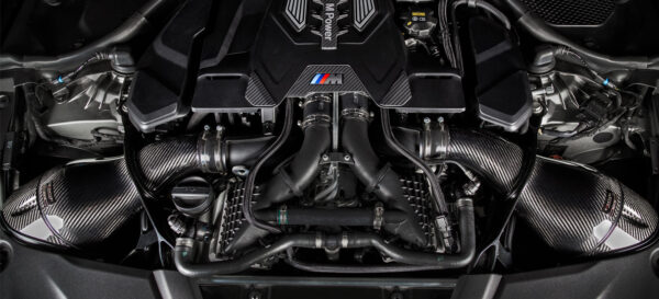 Eventuri BMW F9X M5/M8 Black Carbon intake with shrouds EVE-F9XM5M8-CF-INT