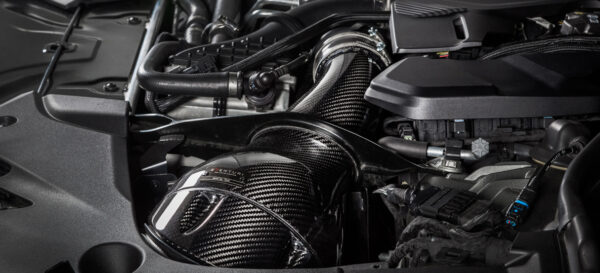 Eventuri BMW F9X M5/M8 Black Carbon intake with shrouds EVE-F9XM5M8-CF-INT