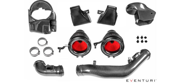 Eventuri BMW F8X M3/M4 V2 Full Black Carbon intake with SEALED Carbon ducts EVE-F8XMV2-CF-INT