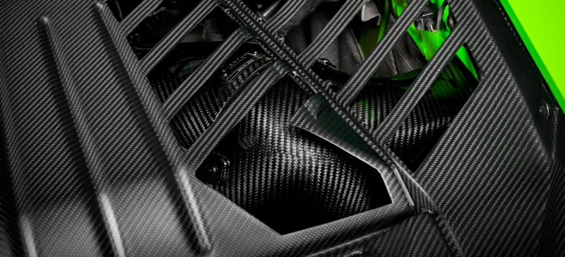 Eventuri Lamborghini Huracan Carbon Engine Cover Set Matte Finish EVE-HCN-CFM-ENG