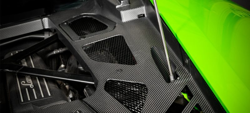 Eventuri Lamborghini Huracan Carbon Engine Cover Set Matte Finish EVE-HCN-CFM-ENG