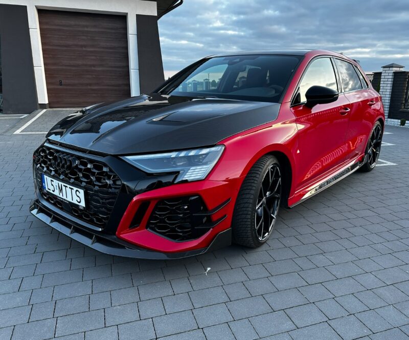 Audi RS3 8y splitter MTTS package - OPSHOLDERS Audi RS3 8y splitter MTTS package