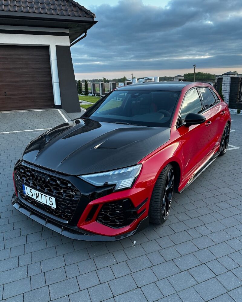Audi RS3 8y splitter MTTS package - OPSHOLDERS Audi RS3 8y splitter MTTS package
