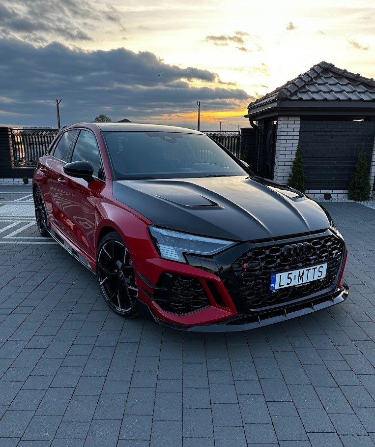 Audi RS3 8y splitter MTTS package - OPSHOLDERS Audi RS3 8y splitter MTTS package