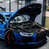 Audi R8 Gen.2 frunk bay wheel arches