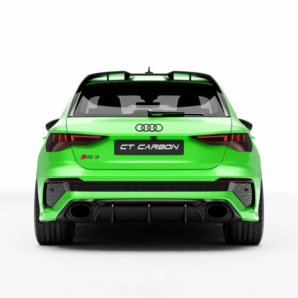 AUDI RS3 8Y CARBON FIBRE REAR DIFFUSER V2 - CT DESIGN